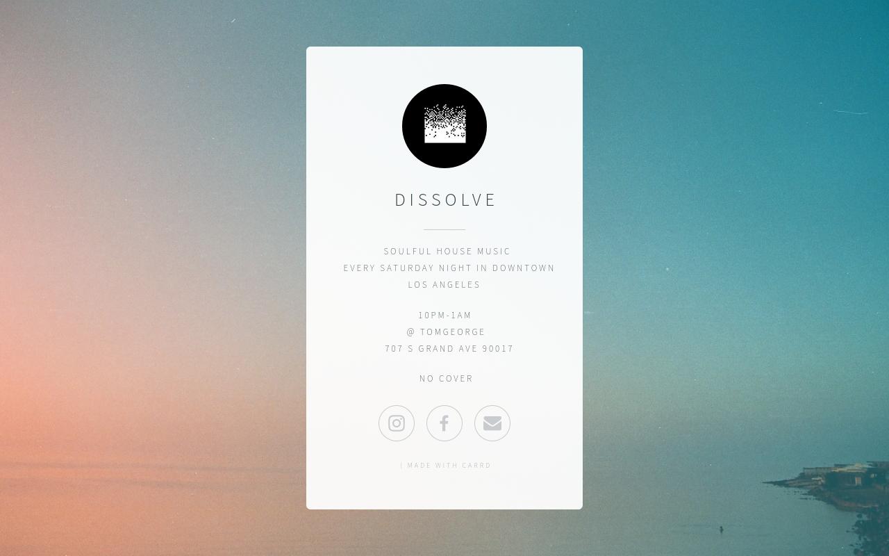 Carrd profile picture for @dissolve